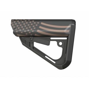 TI-7 Stock MIL-SPEC Size with Dirka Brown American Flag Graphic by Tactical Intent